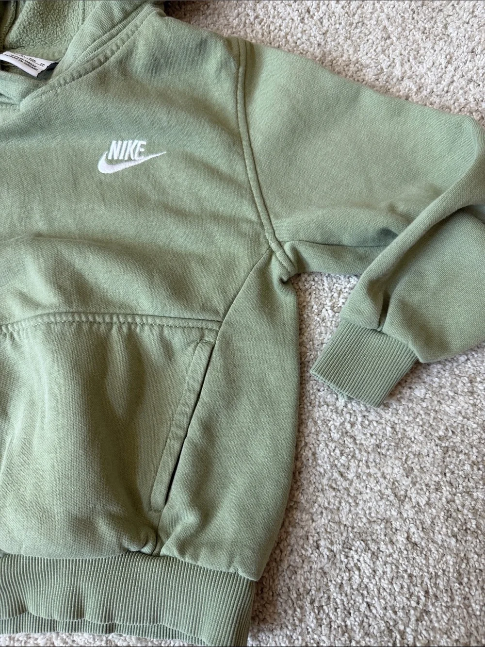 Nike Green Pullover Hoodie with White Swoosh
